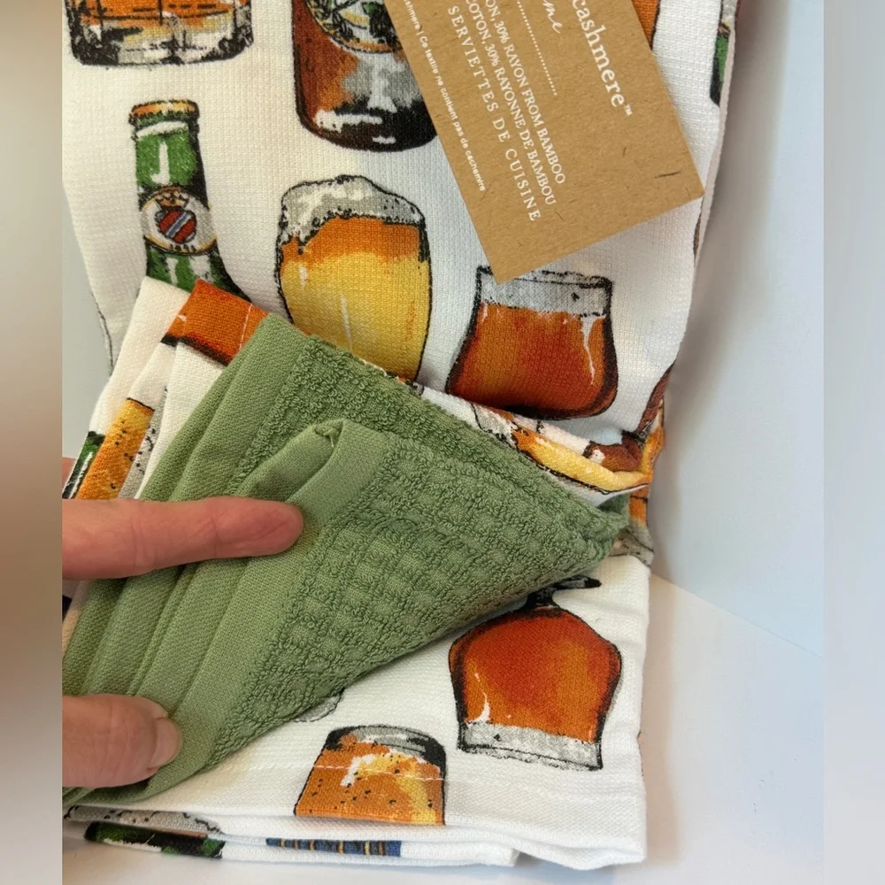 🍻Beer Print 3 Piece Bar/Kitchen Towel Set - Cupcakes & Cashmere